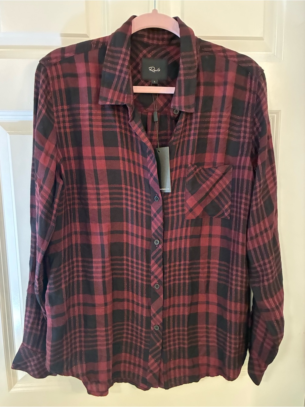 NEW! RAILS HUNTER Black Merlot Lurex - Picture 4 of 11